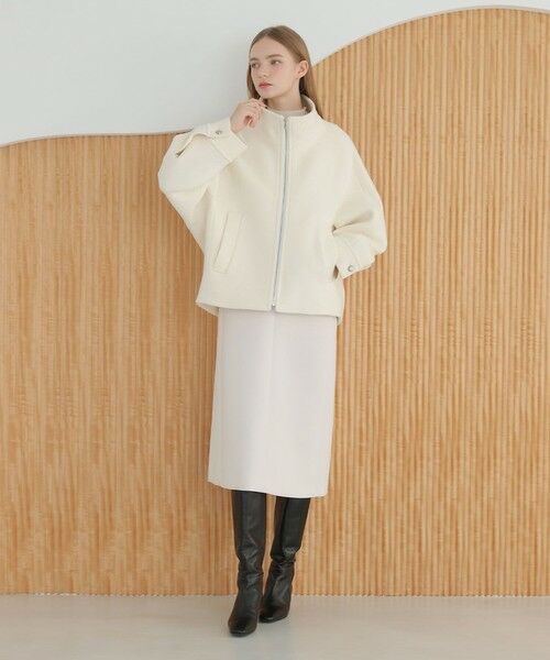 ANAYI / アナイ ピーコート | ラムショートビーバースタンドブルゾン | 詳細5