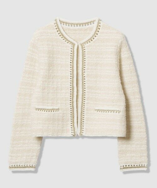 ANAYI / アナイ カーディガン・ボレロ | ノットツイードエジング カーディガン | 詳細5
