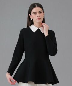 ANAYI / アナイ ニット・セーター | 【Eternal Line 2026】サテン使いフレアヘム プルオーバー