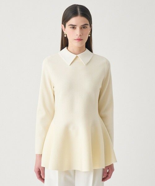 ANAYI / アナイ ニット・セーター | 【Eternal Line 2026】サテン使いフレアヘム プルオーバー | 詳細1