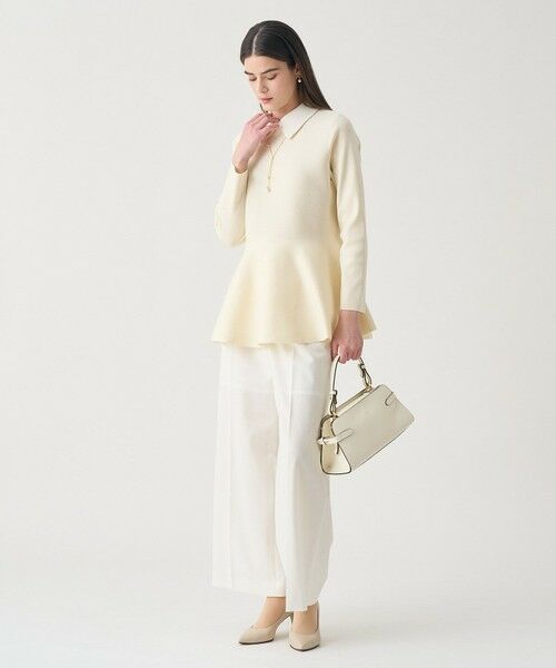 ANAYI / アナイ ニット・セーター | 【Eternal Line 2026】サテン使いフレアヘム プルオーバー | 詳細6