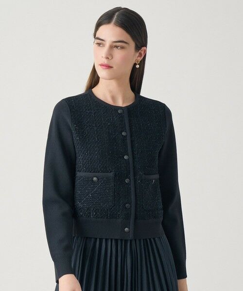 ANAYI / アナイ カーディガン・ボレロ | 【Eternal Line 2026】ツイードコンビブルゾン カーディガン | 詳細13