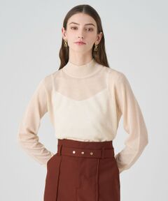 ANAYI / アナイ ニット・セーター | シアーハイネック プルオーバー