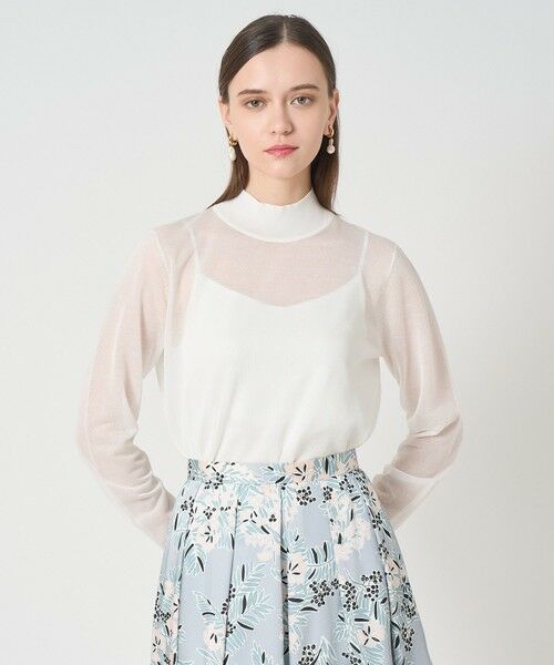 ANAYI / アナイ ニット・セーター | シアーハイネック プルオーバー | 詳細1