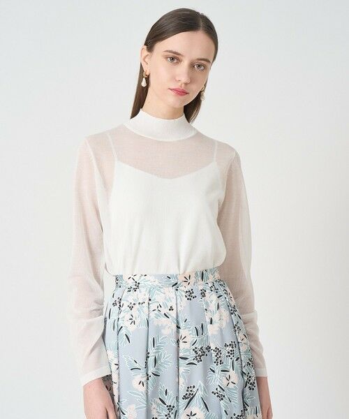 ANAYI / アナイ ニット・セーター | シアーハイネック プルオーバー(off white (02))