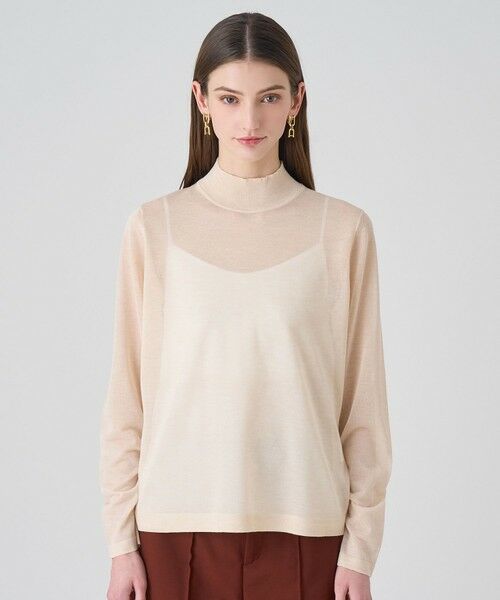 ANAYI / アナイ ニット・セーター | シアーハイネック プルオーバー | 詳細9