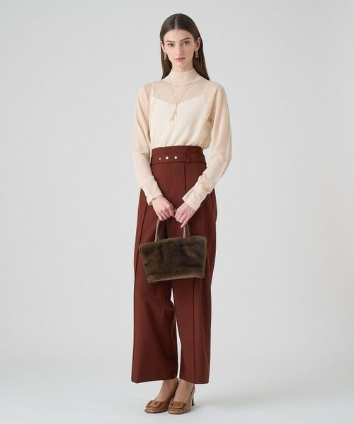 ANAYI / アナイ ニット・セーター | シアーハイネック プルオーバー | 詳細13