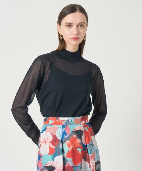 ANAYI / アナイ ニット・セーター | シアーハイネック プルオーバー | 詳細20