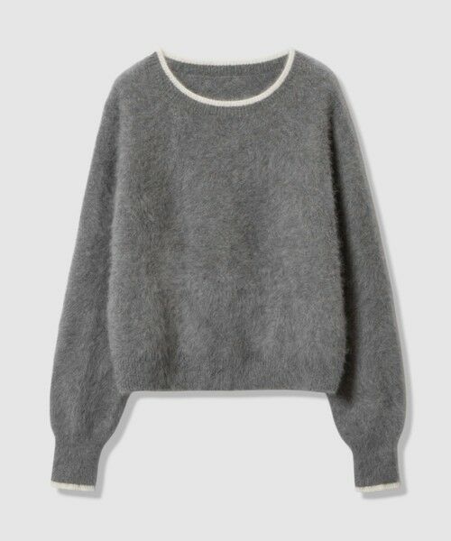 ANAYI / アナイ ニット・セーター | ファー加工バイカラー プルオーバー | 詳細13