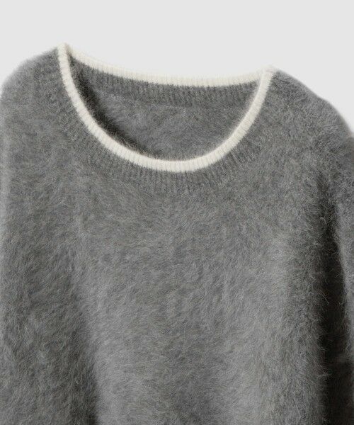 ANAYI / アナイ ニット・セーター | ファー加工バイカラー プルオーバー | 詳細15