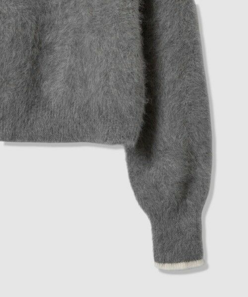 ANAYI / アナイ ニット・セーター | ファー加工バイカラー プルオーバー | 詳細16