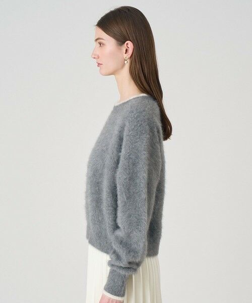 ANAYI / アナイ ニット・セーター | ファー加工バイカラー プルオーバー | 詳細7