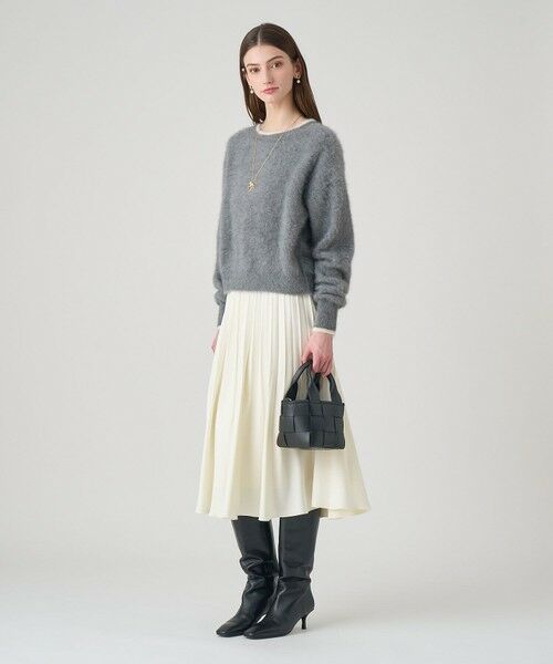 ANAYI / アナイ ニット・セーター | ファー加工バイカラー プルオーバー | 詳細11