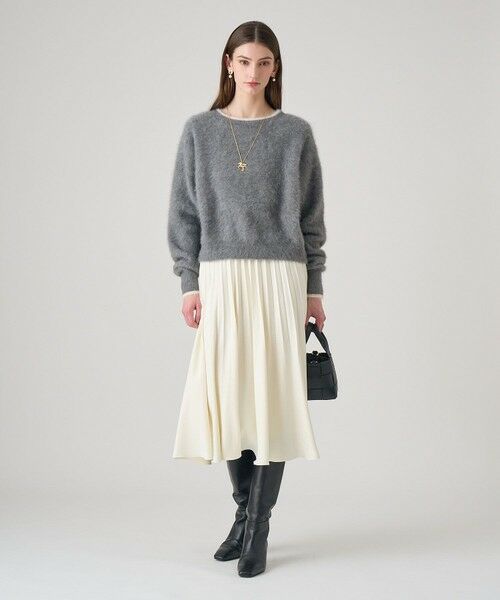 ANAYI / アナイ ニット・セーター | ファー加工バイカラー プルオーバー | 詳細12