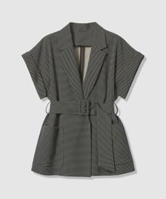 ANAYI / アナイ その他アウター | 【セットアップ対象商品】モノトーンドットジャガードベルテッド ジャケット