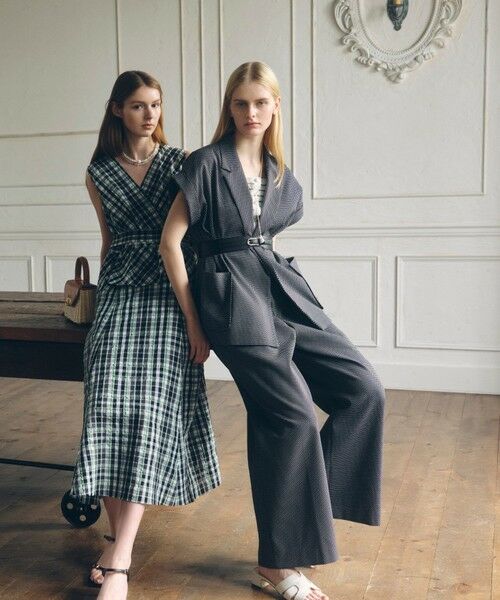 ANAYI / アナイ その他アウター | 【セットアップ対象商品】モノトーンドットジャガードベルテッド ジャケット | 詳細6