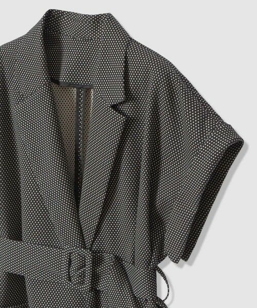 ANAYI / アナイ その他アウター | 【セットアップ対応商品】モノトーンドットジャガードベルテッド ジャケット | 詳細28