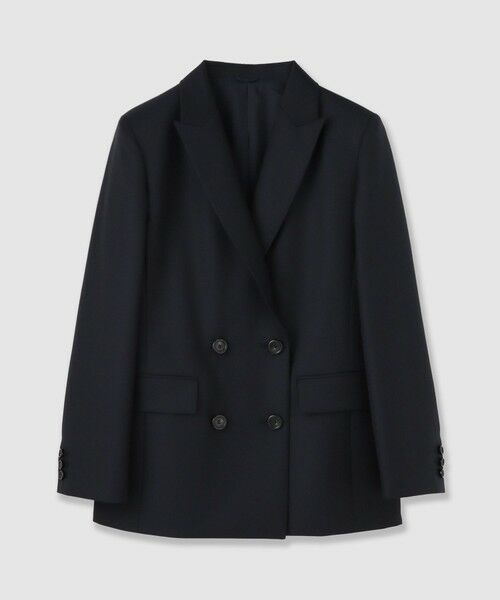 ANAYI / アナイ テーラードジャケット | 【セットアップ対応商品】ウールツイルダブルジャケット(navy (65))