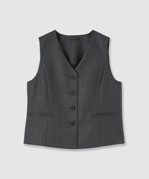 ANAYI / アナイ その他アウター | 【セットアップ対応商品】ウールツイルシングルジレ（charcoal grey (94)）