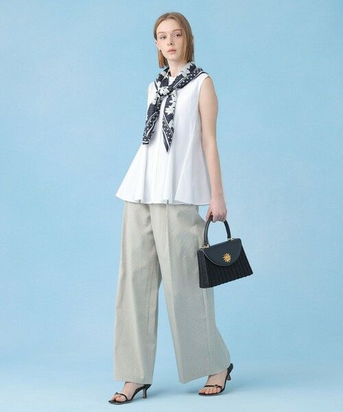 ANAYI / アナイ その他パンツ | 【セットアップ対応商品】モノトーンドットジャガードタックワイドパンツ | 詳細6