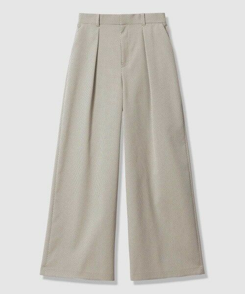 ANAYI / アナイ その他パンツ | 【セットアップ対応商品】モノトーンドットジャガードタックワイドパンツ | 詳細7