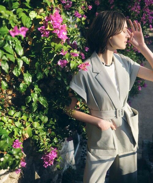 ANAYI / アナイ その他パンツ | 【セットアップ対応商品】モノトーンドットジャガードタックワイドパンツ | 詳細10