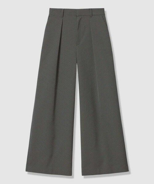 ANAYI / アナイ その他パンツ | 【セットアップ対象商品】モノトーンドットジャガードタックワイドパンツ(black (95))