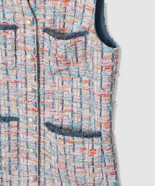 ANAYI / アナイ ロング・マキシ丈ワンピース | 【セットアップ対象商品】カラーミックスツイード4ポケット ワンピース | 詳細3