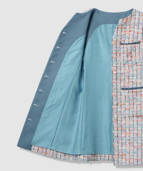 ANAYI / アナイ ロング・マキシ丈ワンピース | 【セットアップ対象商品】カラーミックスツイード4ポケット ワンピース | 詳細5