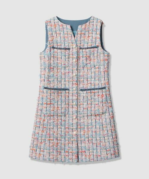 ANAYI / アナイ ロング・マキシ丈ワンピース | 【セットアップ対象商品】カラーミックスツイード4ポケット ワンピース(multi (09))