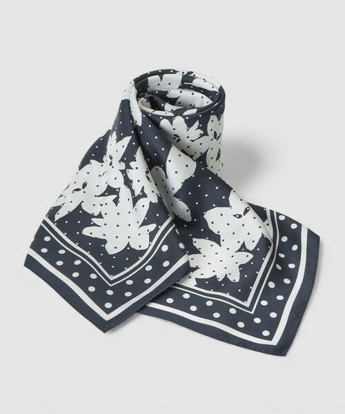 ANAYI / アナイ バンダナ・スカーフ | ドットフラワープリントスカーフ | 詳細1