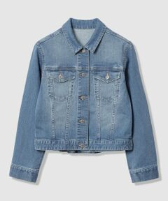 ANAYI / アナイ Gジャン・デニムジャケット | ストレッチデニムペプラム ジャケット