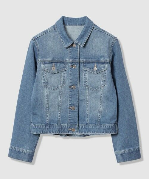 ANAYI / アナイ Gジャン・デニムジャケット | ストレッチデニムペプラム ジャケット（blue (61)）