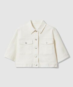 ANAYI / アナイ Gジャン・デニムジャケット | ストレッチデニムハーフスリーブ ジャケット