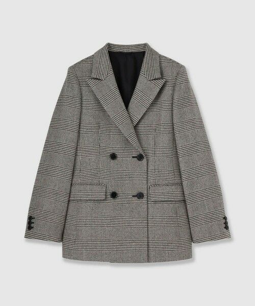 ANAYI / アナイ テーラードジャケット | 【セットアップ対応商品】グレンチェックピークドジャケット（black mix (98)）
