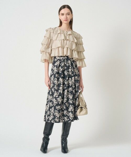 ANAYI / アナイ ロング・マキシ丈スカート | ブロッサムアシンメトリータックスカート | 詳細17