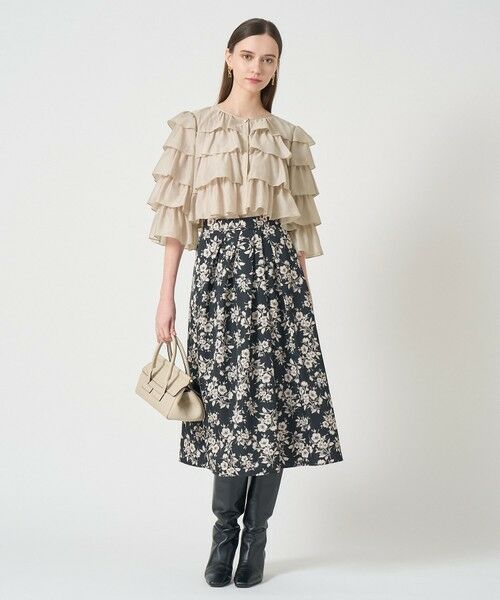 ANAYI / アナイ ロング・マキシ丈スカート | ブロッサムアシンメトリータックスカート | 詳細16