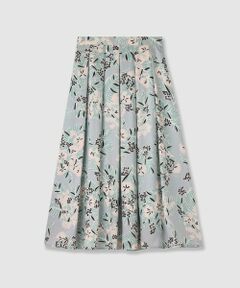アイシーフラワープリントタックフレアスカート