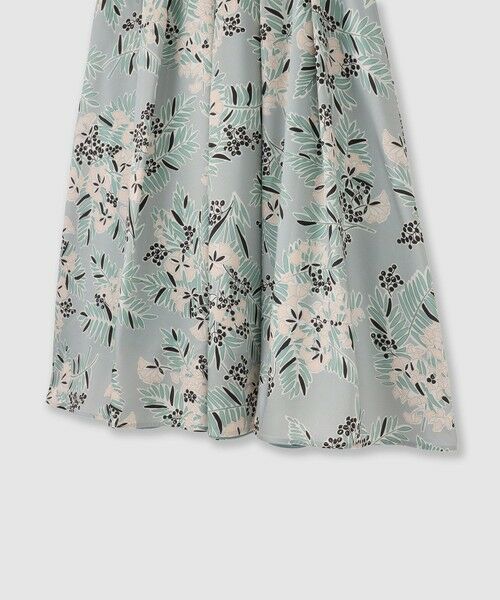 ANAYI / アナイ ミニ・ひざ丈スカート | アイシーフラワープリントタックフレアスカート | 詳細12