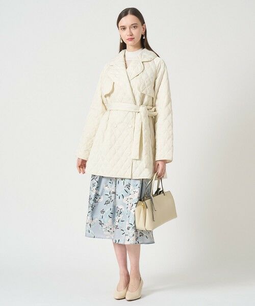 ANAYI / アナイ ミニ・ひざ丈スカート | アイシーフラワープリントタックフレアスカート | 詳細7