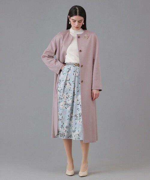 ANAYI / アナイ ミニ・ひざ丈スカート | アイシーフラワープリントタックフレアスカート | 詳細8