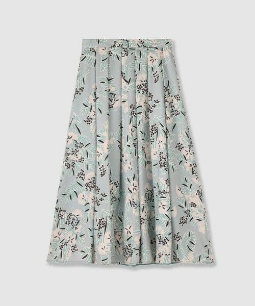 ANAYI / アナイ ミニ・ひざ丈スカート | アイシーフラワープリントタックフレアスカート | 詳細9