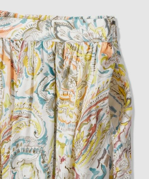 ANAYI / アナイ ミニ・ひざ丈スカート | ペイントペイズリープリントフレア スカート | 詳細2