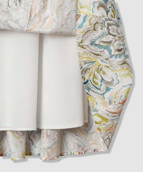 ANAYI / アナイ ミニ・ひざ丈スカート | ペイントペイズリープリントフレア スカート | 詳細5
