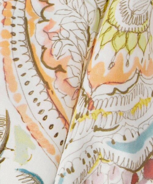 ANAYI / アナイ ミニ・ひざ丈スカート | ペイントペイズリープリントフレア スカート | 詳細6