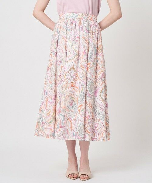 ANAYI / アナイ ミニ・ひざ丈スカート | 【セットアップ対応商品】ペイントペイズリープリントフレア スカート | 詳細20