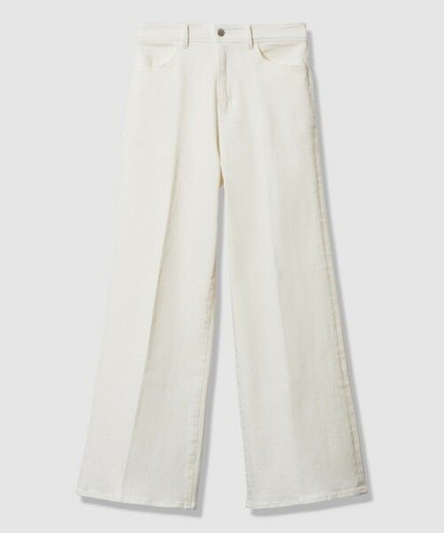 ANAYI / アナイ その他パンツ | ストレッチデニムワイドパンツ(white (01))