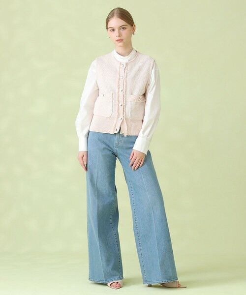 ANAYI / アナイ その他パンツ | ストレッチデニムワイドパンツ | 詳細30