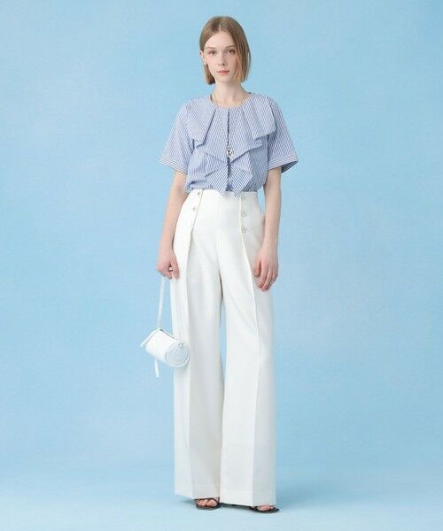 ANAYI / アナイ その他パンツ | ブライトツイルタックセーラーパンツ | 詳細10