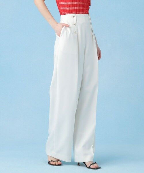 ANAYI / アナイ その他パンツ | ブライトツイルタックセーラーパンツ | 詳細6